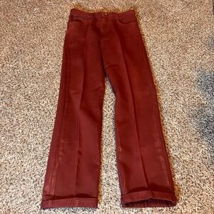 Calvin Klein Jeans Maroon Low Rider High Rise Womens Size 9 Made In USA‎